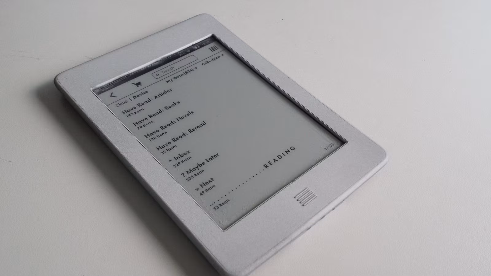 Painted My Kindle Light Gray